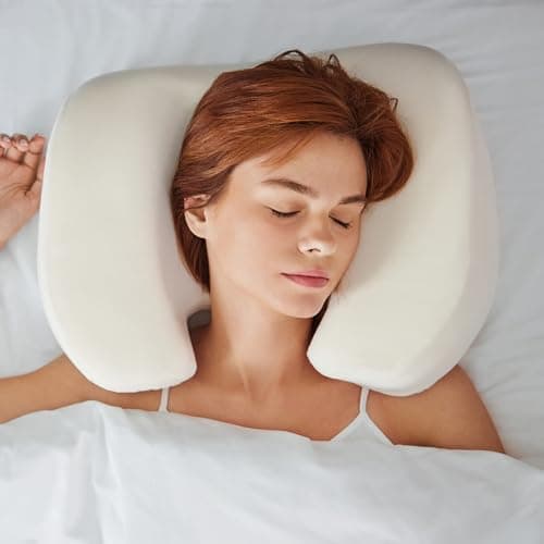 NextSleep The Best Back Sleeper Training Pillow with Anti-Wrinkle Satin Cover