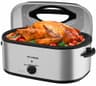 Premium 28-Quart High-Capacity Electric Roaster Oven with Self-Basting Lid