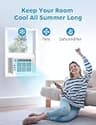 Midea 5,000 BTU Electronic Window Air Conditioner with Reusable Filter