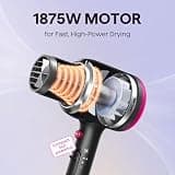 Wavytalk 1875W Ionic Ceramic Hair Dryer with Diffuser and Concentrator
