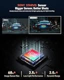 Coolcrazy 4K Front and Rear Dash Cam