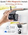 Rohent A70 Wireless Solar Magnetic Backup Camera with 7-Inch 1080P Monitor