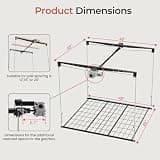 KOKORACKER Motorized Garage Ceiling Storage Rack, 4x4 FT Heavy-Duty Lift, 250 lbs