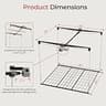 KOKORACKER Motorized Garage Ceiling Storage Rack, 4x4 FT Heavy-Duty Lift, 250 lbs