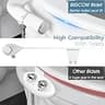 BIGCOW Ultra-Slim Dual Nozzle Frontal & Rear Wash Bidet Attachment Seat