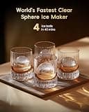 ecozy Countertop Clear Ice Ball Maker with GlacioLock Technology (2-Inch)