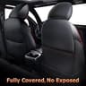 Carlimeki Fully Covered Leather Custom Fit Seat Covers for Toyota Tacoma