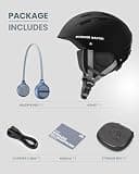 OutdoorMaster Kelvin II Protective Snow Helmet and Bluetooth Audio Set