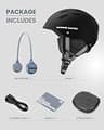 OutdoorMaster Kelvin II Protective Snow Helmet and Bluetooth Audio Set