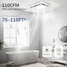 AIRNATUX Rust-Proof Metal Bathroom Exhaust Fan with 3-CCT Adjustable LED, 110 CFM