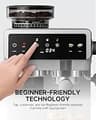AMZCHEF Espresso Machine with Grinder & 190°F–201°F Temperature Control