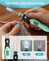Upgraded Light-Up Crochet Hook Set with 24 Interchangeable Heads & Digital Counter
