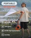 GICLE Portable Rechargeable SUP Pump with True Dual Power Supply, 22 PSI