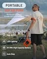 GICLE Portable Rechargeable SUP Pump with True Dual Power Supply, 22 PSI