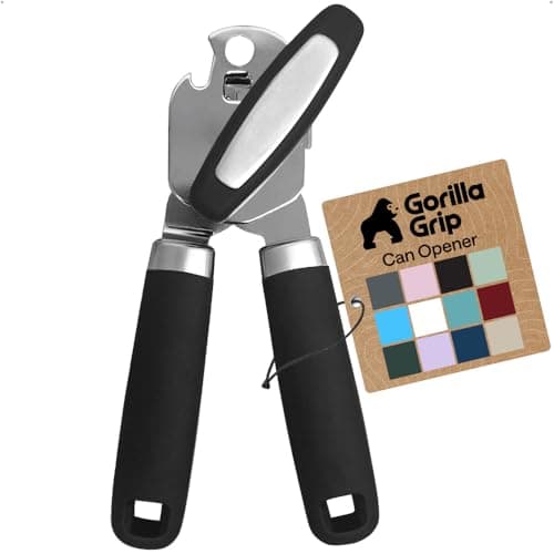 Gorilla Grip Heavy Duty Stainless Steel Smooth Edge Manual Can Opener Tool