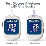 KetoBM Bluetooth Blood Glucose & Ketone Monitoring System Starter Kit