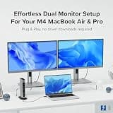 Plugable 16-in-1 Thunderbolt 4 Dock with 100W Power and 2.5G Ethernet