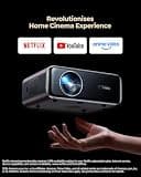 Upgrad P62 Pro Smart Outdoor Movie Projector with WiFi, Bluetooth and 4K Support