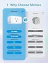 Meross Smart Plug Mini with Native Apple HomeKit and Siri Support (4-Pack)