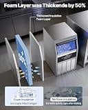 VEVOR 130lb Commercial Ice Maker Machine with Advanced Cyclopentane Insulation