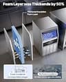 VEVOR 130lb Commercial Ice Maker Machine with Advanced Cyclopentane Insulation