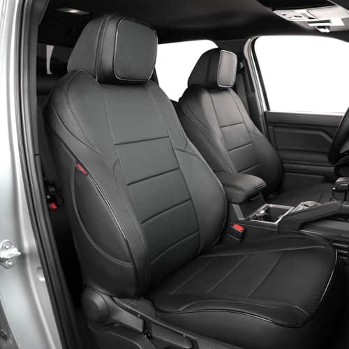EKR Custom Fit Premium Faux Leather Seat Covers for Toyota Tacoma Double Cab