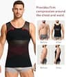 Nebility Men's Gynecomastia Sleeveless Slimming Compression Undershirt