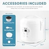 Aroma Housewares ARC-914D Digital Rice Cooker and Food Steamer, 4-Cup