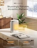 Dreo Atom One 1500W Portable Space Heater with 70-Degree Wide Oscillation