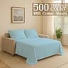 Premium Sleeper Sofa 4-Piece Sheet Set, Full 100% Cotton, 500 Thread Count