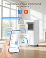 Yleoob 16000 BTU 5-in-1 Smart Portable Air Conditioner with Drainage-Free Tech
