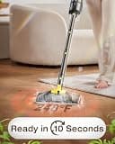 LABIGO 10-in-1 Steam Mop with 10-Second Fast Heat-Up and Auto Shut-Off Safety