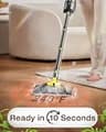 LABIGO 10-in-1 Steam Mop with 10-Second Fast Heat-Up and Auto Shut-Off Safety