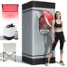 noerishia Hybrid Portable Steam and Infrared Sauna Box, Heavy-Duty Frame