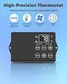 Ehiair 10-Inch Automatic Shutter Exhaust Fan with Precision Thermostat