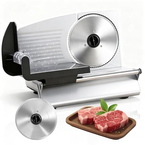 SUPER DEAL Premium Electric Food Slicer with 7.5-inch Stainless Blade