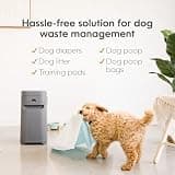 Pet Genie 2.5-Gallon Dog Waste Disposal Pail with Odor-Locking Sliding Lever