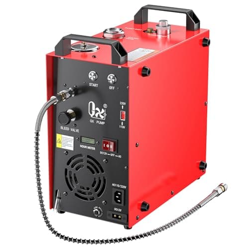 GX PUMP GX-E-CS4-I Portable Air Compressor, 5800 PSI, Water & Fan Cooling