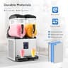 ROVSUN 30L Dual-Tank Commercial Slushie Machine with Copper Condenser