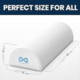 Everlasting Comfort Memory Foam Under Knee Pillow Half Moon Leg Bolster