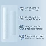 Auraglow 8% Hydrogen Peroxide Sensitive Teeth Whitening Strips, 14 Treatments