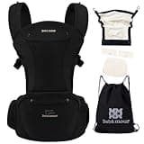 Bebamour All-Position Breathable Mesh Baby Carrier with Hip Seat System