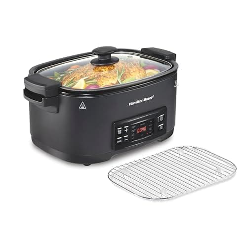 Hamilton Beach 6-Quart 9-in-1 Programmable Slow Cooker with Sear (33604)