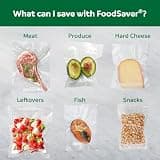FoodSaver Compact Countertop Vacuum Sealer Machine with Vertical Storage