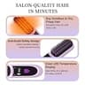 KNISUZ Go Brush Pro Cordless Mini Hair Straightener Brush Purple Travel