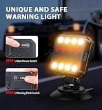 Partsam 58-LED Wireless Magnetic Trailer Lights Kit with License Plate Light
