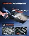 ZOAIVR Cordless Electric Air Duster, 130,000 RPM Storm Mode, 8,000 mAh Battery System