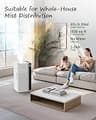 Mifasol 20L Large Room Cool Mist Humidifier for Whole House Operations