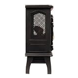 Duraflame 3D Infrared Quartz Electric Fireplace Stove Heater in Matte Black