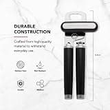 KitchenAid Classic Multifunction Stainless Steel Manual Can Opener, Black